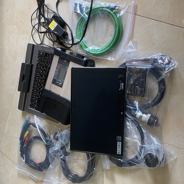 MB Star C5 SD Connect con laptop i5 v714 V2023.09 SSD Xentry DTS Diagnosi CarTruck Strumento diagnostico 12V/24V