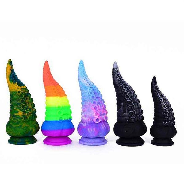 Nxy Anal Toys Monster Dildo Lesbian огромные игрушки Suctic Cup для взрослых секс -продукт267P