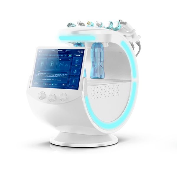 

intelligent hydra machine smart ice blue hydro dermabrasion microdermabrasion rf skin cleaning co2 bubble facial whitening spa salon use, Black;white