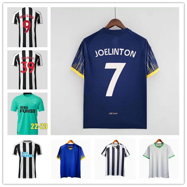 

22 23 nufc soccer jerseys shelvey 2022 2023 joelinton football shirt almiron ritchie gayle equipment men kids kits maillot de foot, Black;yellow