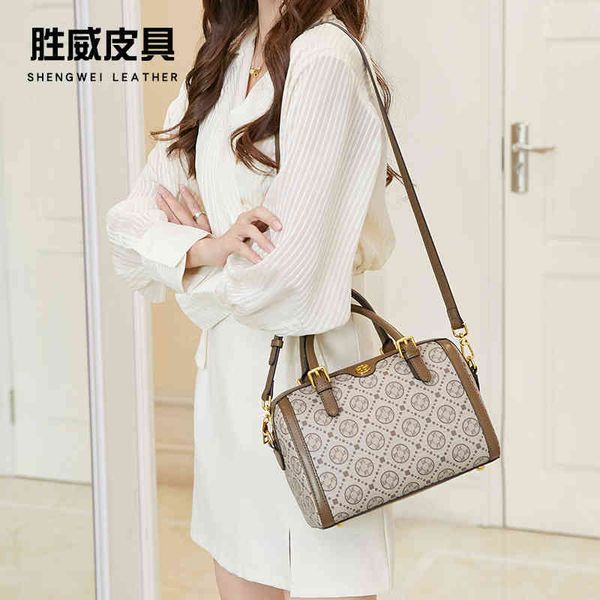 

broadcast goods tb old flower boston bag hand fashion leisure one shoulder diagonal versatile women's bag luxury designer