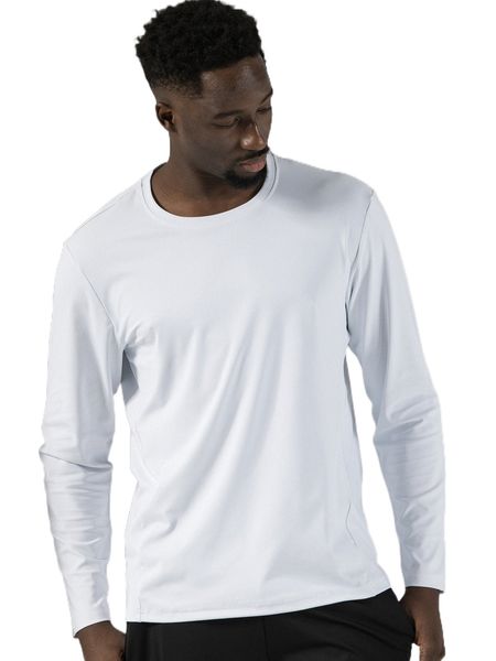 

men solid round neck sports tee m8dl#, White;black