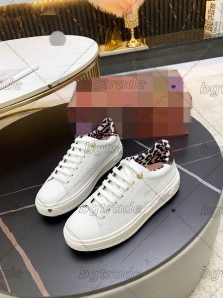 

monogramas flores plataforma sapato branco couro mulheres designers esportes sneakers leopard-print forro tempo limite sneaker chaussures
