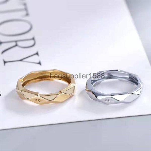 

man woman ring designer rings brand jewelry 2 color fashion ornaments231o, Silver