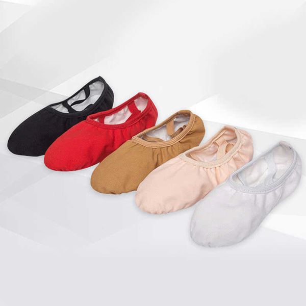 

mens and womens ballet dance shoes pure cotton breathable sandals flat soft sole comfortable sports sports nonslip, Black