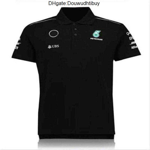 

luxury men's petronas designer t shirts mercedes amg f1 formula one racing polos women casual short sleeve t-shirts benz polo lewis 22l, White;black