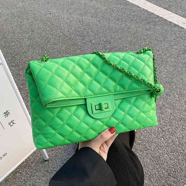 

embroidery thread small pu leather crossbody bags for women luxury branded fashion chain shoulder handbags and purse summer 220608