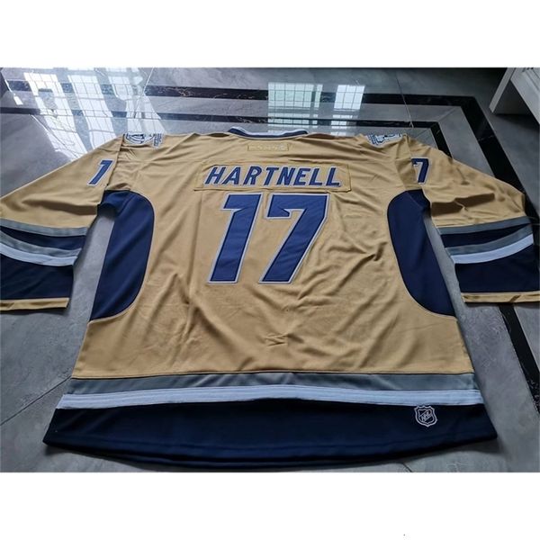 Nc01 Custom Hockey Jersey Uomo Youth Women Vintage CalderCup2000's Game Worn Scott Hartnell RARE High School Taglia S-6XL o qualsiasi nome e numero di maglia