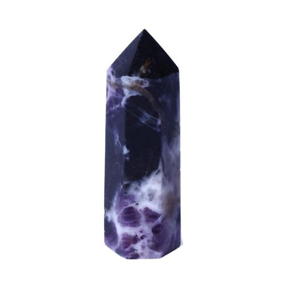 Декоративные предметы фигурки натуральные хрустальные заживления камней башни палочки пурпурные брекциальные точки для подарков