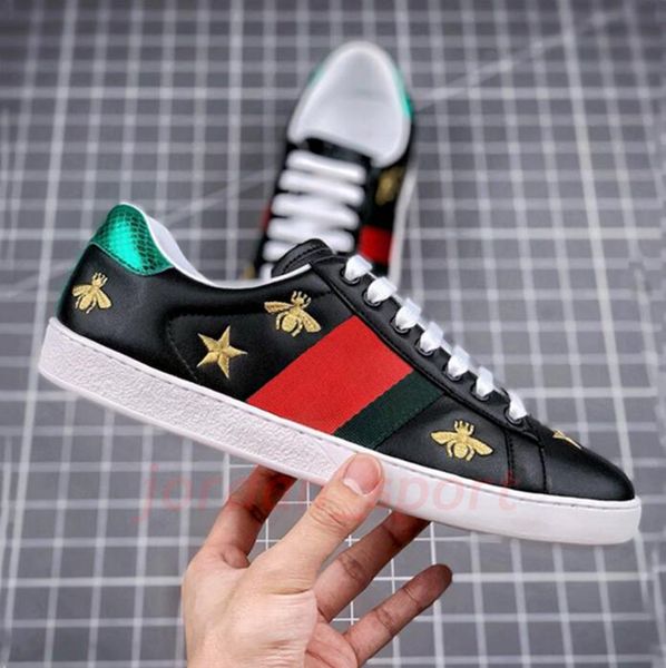 

sneakers golden ggsgg snake designer tiger chaussures men leather valentinolies embroidered dress bees shoes stars italy ace interlocking wh, Black