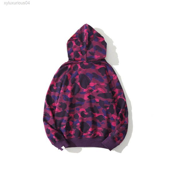 

camo bathing shark camouflage ape hoodie herren sweatshirts head zipper for, Black