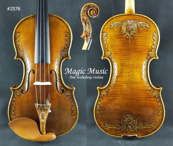 

beautiful handicrafts strad royal lily violin size 4 / 4