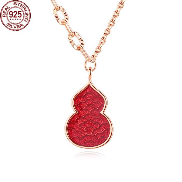 

2022 s925 sterling silver design zircon clavicle chain guochao benmingnian gourd necklace female for women korean style