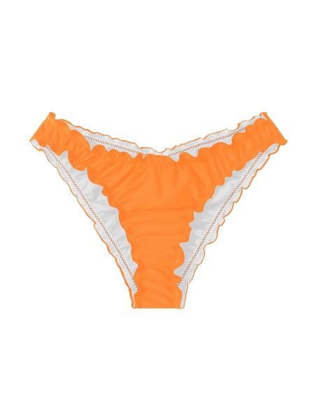 

lettuce trim bikini bottom a98b#, White;black