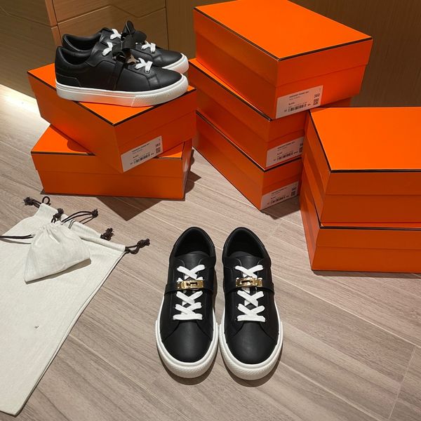 

2022 shoes mens shoe woman man sneakers lace up sport casual footwear leather wear resistanceshoes, Black