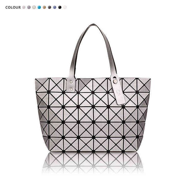 

japan's same geometric bag new women's checked hand trend versatile underarm solid color 220507