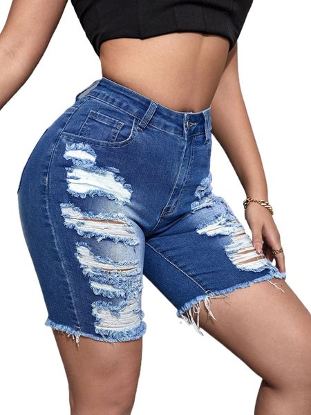 

sxy ripped frayed raw trim bleach wash skinny denim shorts t0qn#, White;black