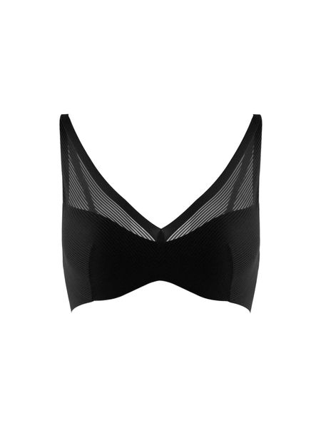 

luvlette x ubras contrast mesh bralette b1vt#, Black;red