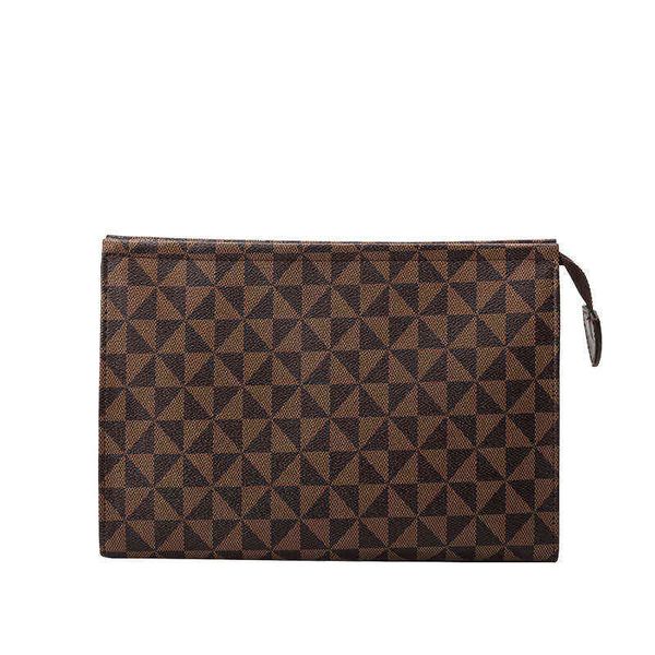 

evening bag and men's clutch business large capacity handbag casual lattice old flower envelope ladies 220802
