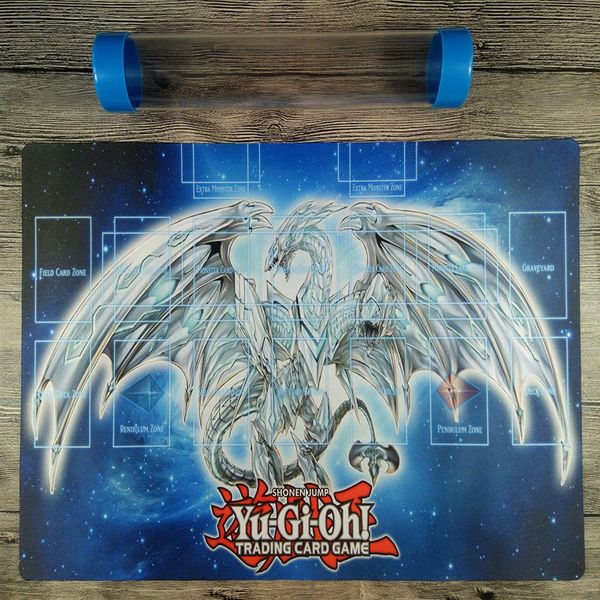 

yugioh neo blue eyes ultimate dragon link zones playmat rule 4 tcg mat tube260c