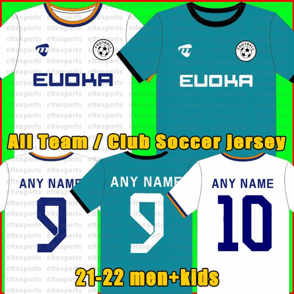 Thailandia Top Quality 21 22 Tutte le maglie da calcio della squadra 2021 2022 Maglie da calcio Logo personalizzato Nome del giocatore Numero Maglia da calcio 1456