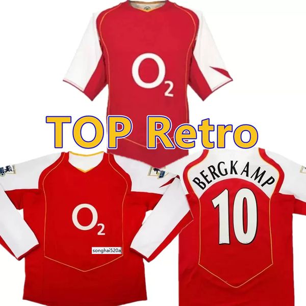 

2004 2005 henry retro soccer jersey 05 06 98 pires fabregas lehmann vieira ljungberg 10# bergkamp 04 05 reyes football shirt long sleeve, Black;yellow