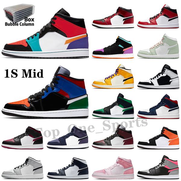 

original og 1 1s basketball shoes mid banned hyper royal high dark mocha mens women twist trainers off sneakers 36-45