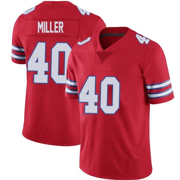 

fans josh allen jersey von miller stefon diggs dawson knox o.j. howard micah hyde bruce smith tre'davious white custom american footbal, Black