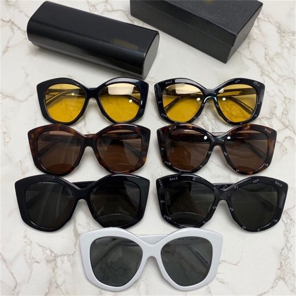 

sunglasses b's plate large frame cat's eye men's and women's fashion ins net red star same sunglasses bb0126 xfom, White;black