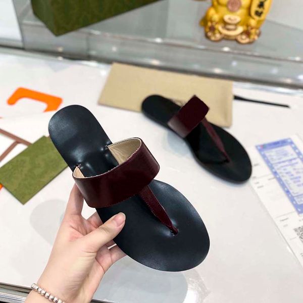 

2022g luxury flip flops women's slippers fashion designer slide flat shoes rubber leather foam sandals summer beach08, Black