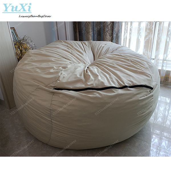 

Dropshipping Good Quality Khaki GRAY Liner Cover For giant Bean Bag Factory outlet
