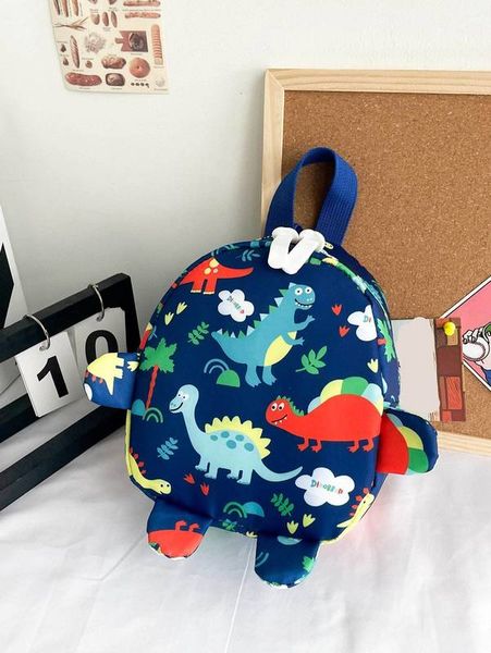 

kids allover dinosaur graphic backpack she