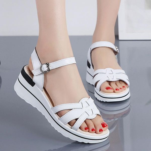 

sandals summer women black flat platform wedge beach flip flops ladies heel gladiator shoes