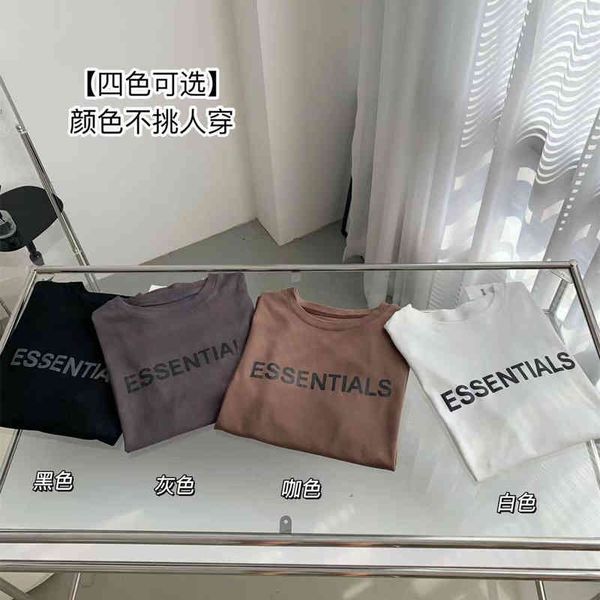 

50% discount bagsand 2022 summer fashion men's women's shorts t-shirt set letter essentials thin breathable, White;black