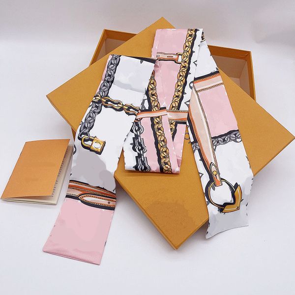 

luxury designer spring silk scarf women letter neckerchief shawl scarf fashion neck ring christmas gift wholesale, Blue;gray