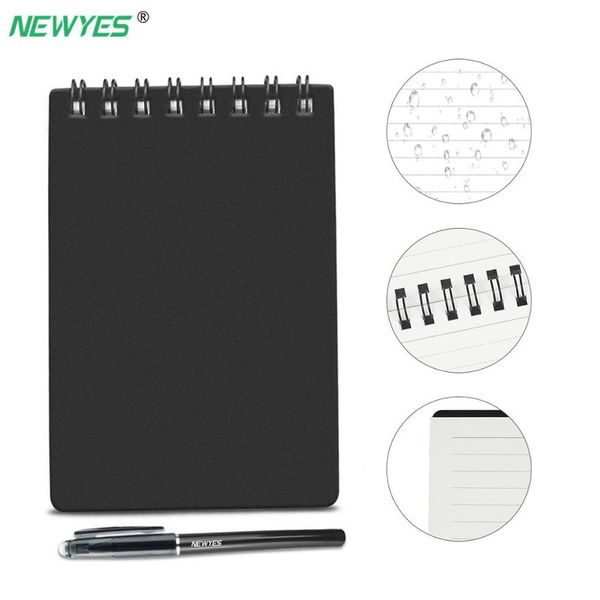 Sim Notebook apagável Mini A7 Papel Reutiliza Smart Microondas Wave Cloud Erase Notepad Diário portátil Escritório Crianças Presente 220510