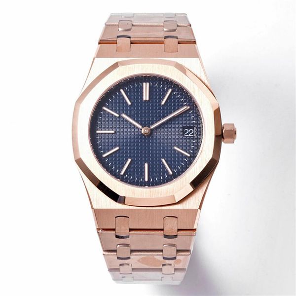 

mens watches automatic mechanical watch 39mm octagonal bezel waterproof fashion business wristwatches montre de luxe gifts2237, Slivery;brown