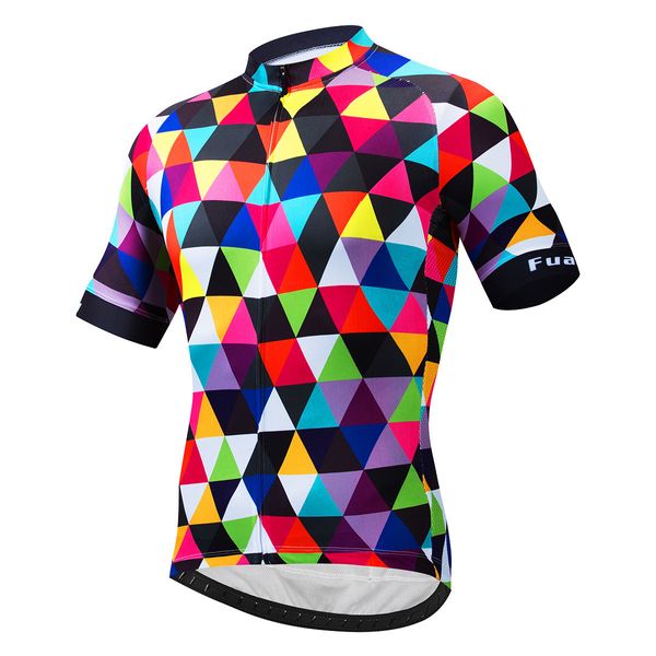 2024 quadrat Sommer Pro Radfahren Jersey Atmungsaktive Team Racing Sport Fahrrad Tops Herren Kurze Fahrrad Kleidung M36