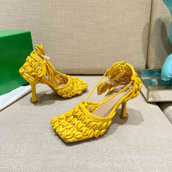 

sandals spring and summer high-heeled sandals square headband goddess wind super fairy fashion show shoes opdz, Black