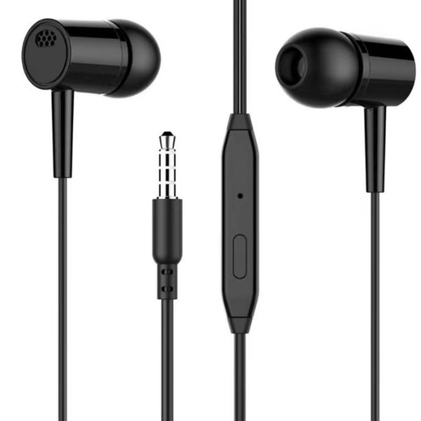 Cuffie cablate HIFI Auricolare in-ear Cuffie stereo da 3,5 mm con telecomando Auricolari musicali Auricolari sportivi Cuffie per iPhone Samsung Huawei Tutti gli smartphone DHL