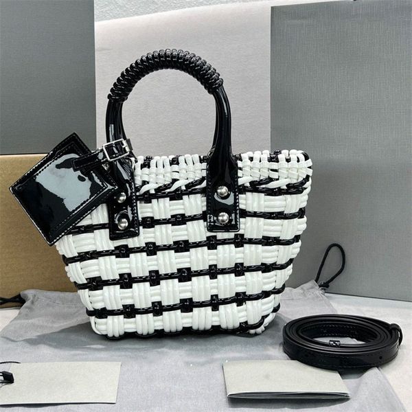 

tpo quality bistro vegetable basket weave shopping tote bag fashion lady handbag women designer luxury bags h4qv#