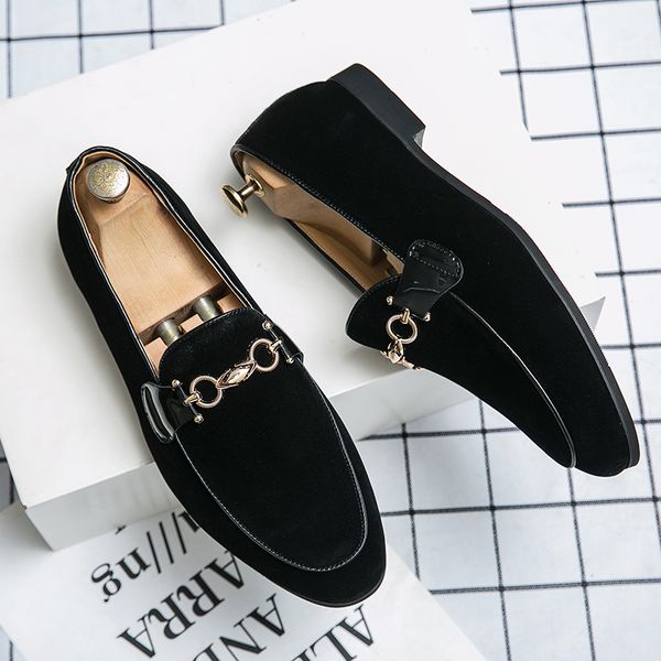 

men loafers soft moccasin high-quality fashion male casual flat driving shoes evening dress british style club shoes oxford shoe, Black