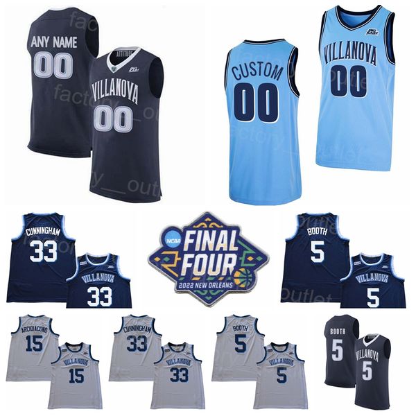 

ncaa college villanova wildcats basketball 1 scottie reynolds jersey 4 darrun hilliard 5 phil booth 15 ryan arcidiacono 33 dante cunningham, Black
