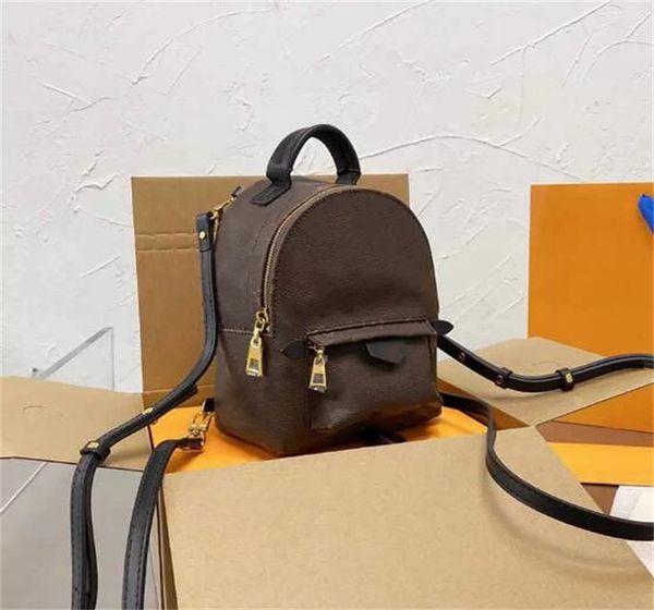 

mini backpack women men designer shoulder bag old flower fashion luxury letter back pack crossbody bags ajustable detachable straps gold har
