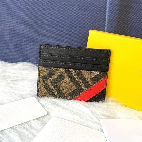 Mini F8 cüzdan kart sahibi tasarımcı cüzdan kadın kutusu kredi kartları bozuk para cüzdanları tote çanta rahat debriyaj çanta