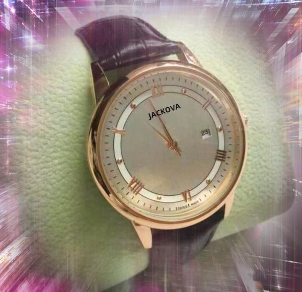 Роскошные женщины мужчины кожаные поясные часы 40 -миллиметровые подарки на наручные часы Feminino Feminino