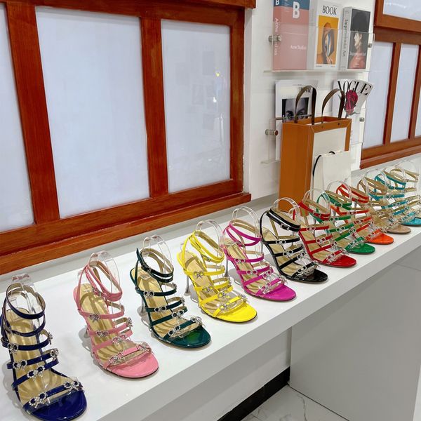 

crystal women dress shoes classic bow high heels lady pumps genuine leather woman sandals thin band bridal shoes round toe buckle wedding he, Black