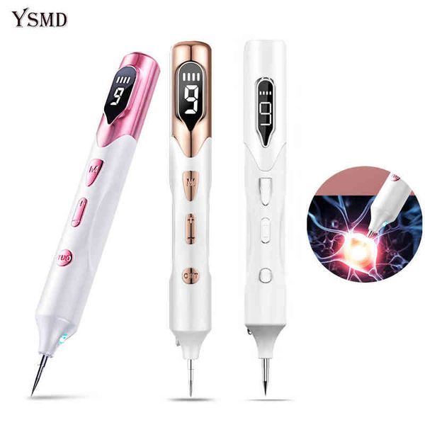 Gesichtspflegegeräte Laser-Plasma-Stift zum Entfernen von Hautflecken, Sommersprossen, schwarzen Punkten, Papillomen, Warzen, Muttermalen, Pickeln, Tattoo-Entfernung, Beauty-Tools 0727