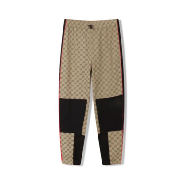 

men pants letter print sweatpants casual joggers mens long pants fashion hip hop business elastic waist trousers, Black