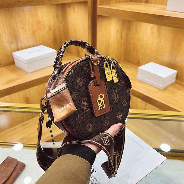 

2022 factory wholesale new single shoulder messenger bag cake high-grade temperament small round popular women's bag net red large